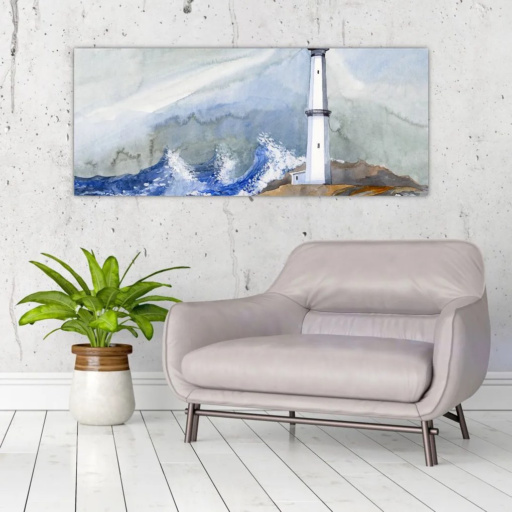 Tablou cu pictura farului (120x50 cm)