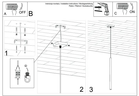 Lustră pe cablu Sollux SL.1518 PASTELO 1xG9/8W/230V verde