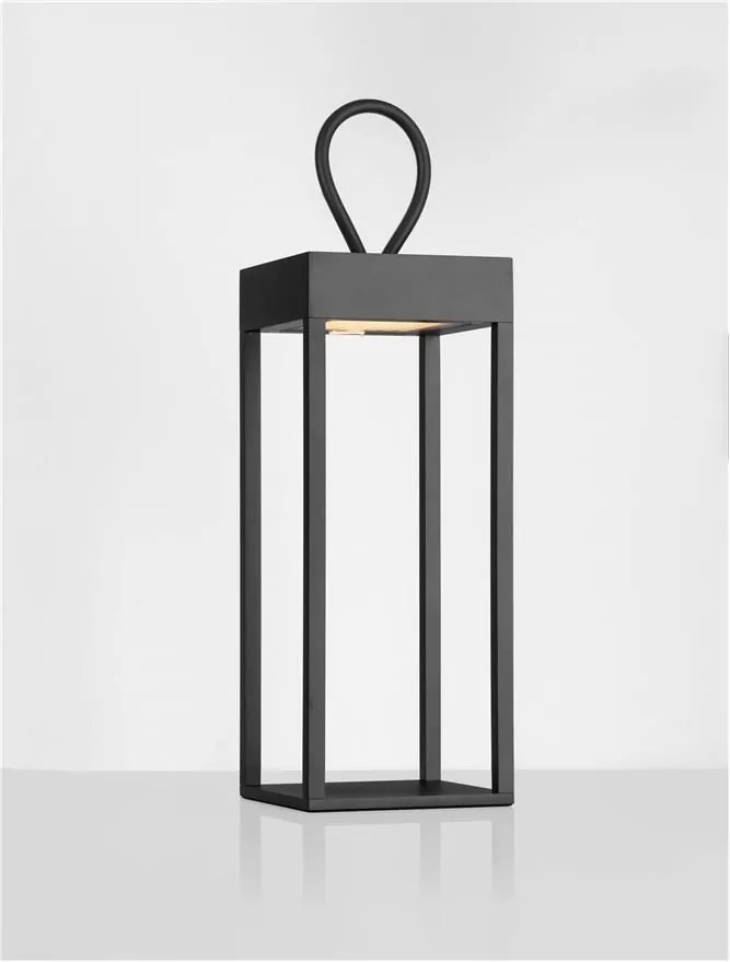 Lampa decorativa de exterior LED portabila LUCIA negru