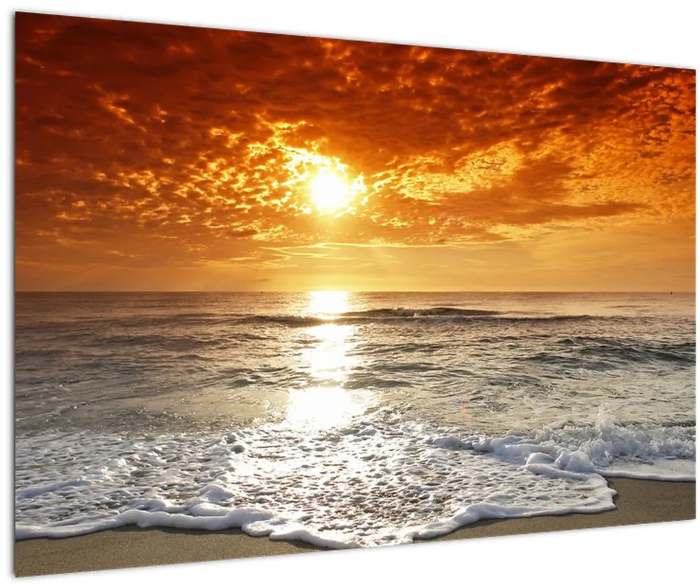 Tablou cu apus de soare din Corsica (90x60 cm)