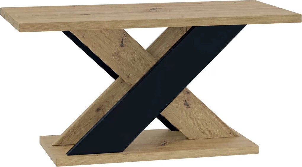 Măsuță lemn masiv de Cafea Arbor Essence 110x70 cm Negru