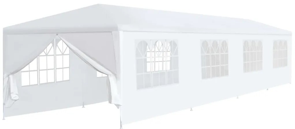 vidaXL Cort de grădină, alb, 3 x 12 m