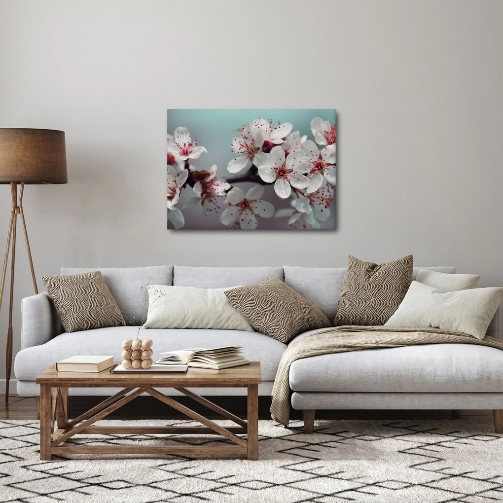 Tablou cu floare - roșie (70x50 cm)