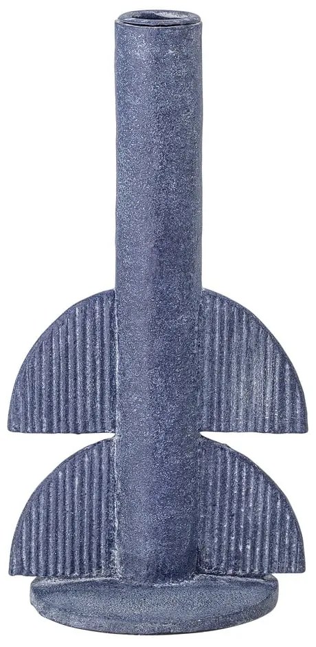 Sfeșnic Bloomingville Bess, înălțime 22 cm, albastru închis