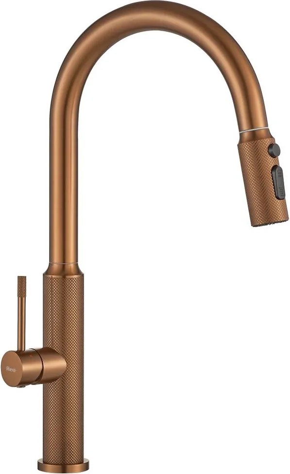 Baterie bucatarie Rea Master cupru periat