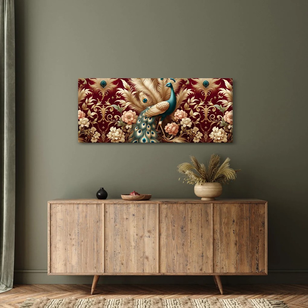 Tablou – Păun elegant (120x50 cm)