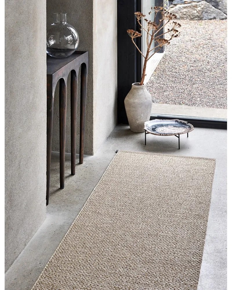 Covor pentru exterior și interior crem 60x85 cm Effi Mud – Pappelina