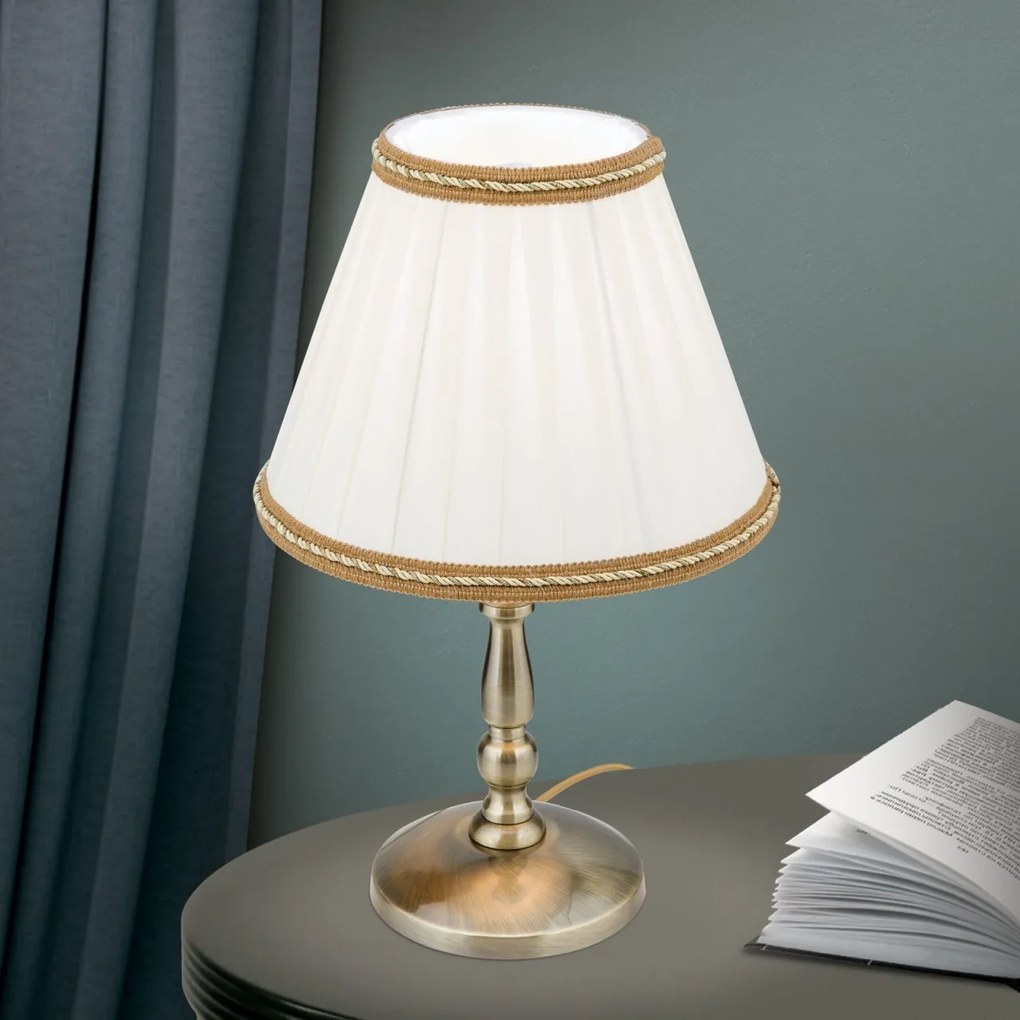 Veioza / Lampa de masa stil clasic H40cm Tonia LA 4-1084/1 Patina OR