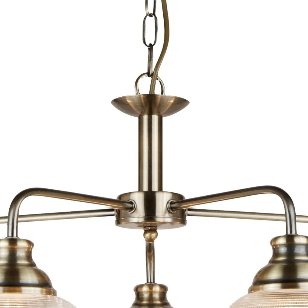 Lustra suspendata design clasic Bistro II 5L alama antique 1685-5AB SRT