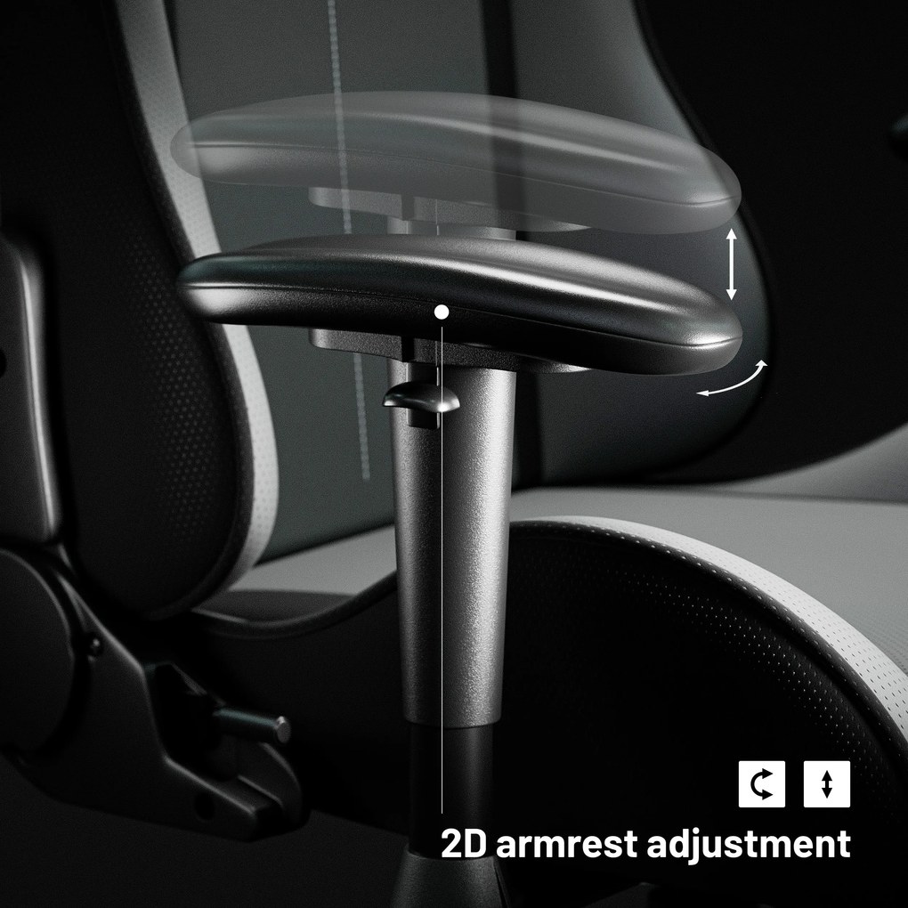 Scaun gaming Diablo X-Starter din țesătură gri