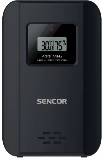 Stație meteo cu afișaj LCD și ceas deșteptător Sencor 3xAAA negru