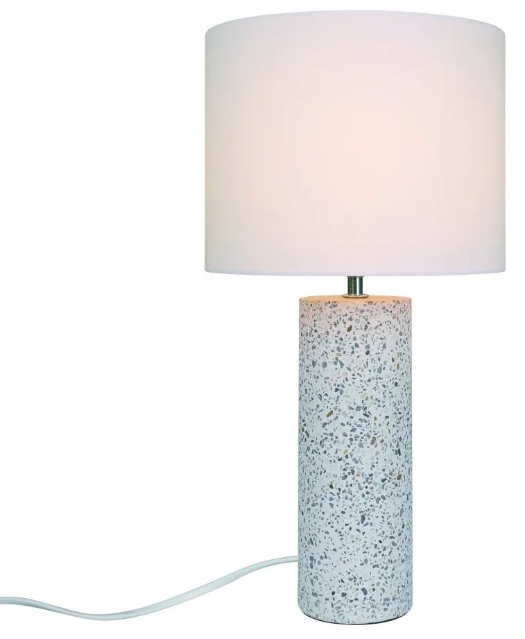 Veioza, Lampa de Masa, Terrazzo, Textil, Antiga