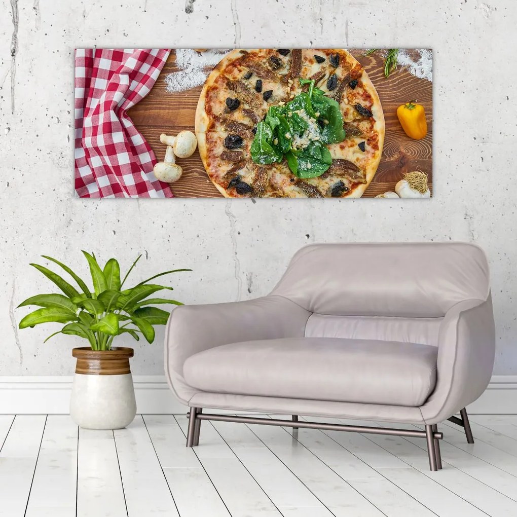 Tablou cu pizza (120x50 cm)