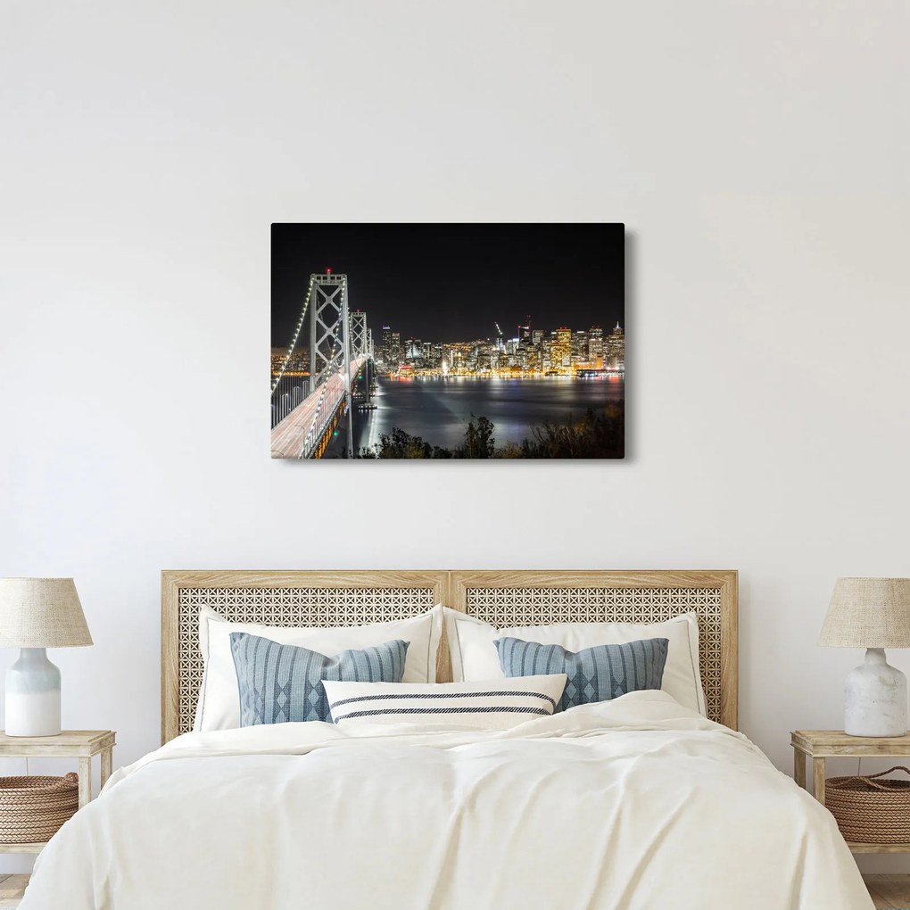 Tablou cu podul Brooklin și New York (90x60 cm)