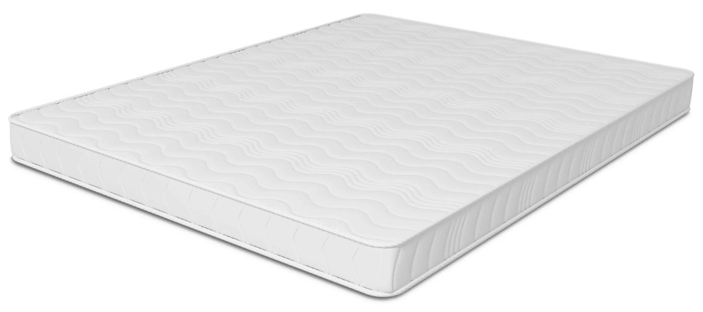 Pat Leco, 200 x 90 cm, saltea spuma inclusa, Alb/Roz