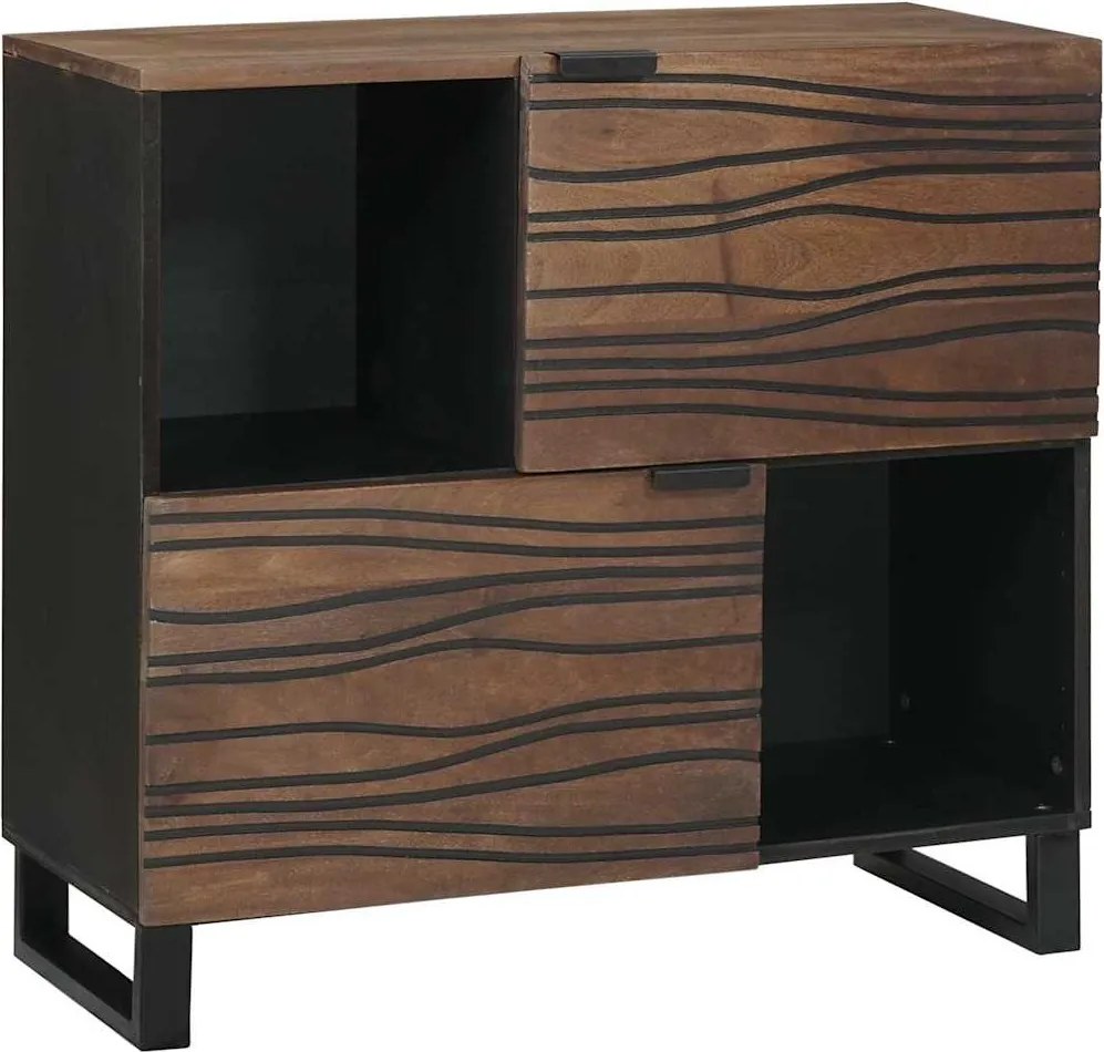 vidaXL Bufetă Maro 80 x 33 x 75 cm Lemn masiv de mango