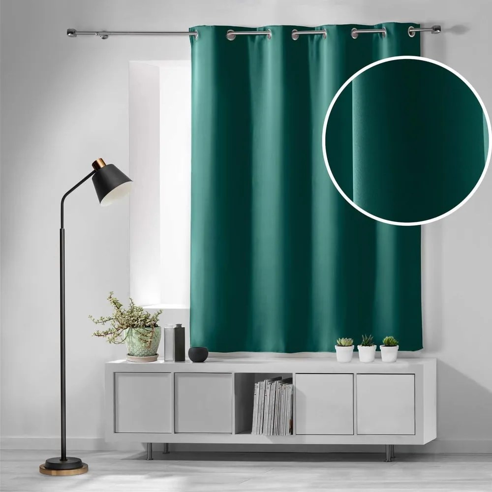 Draperie verde-închis blackout 135x180 cm Occult – douceur d'intérieur