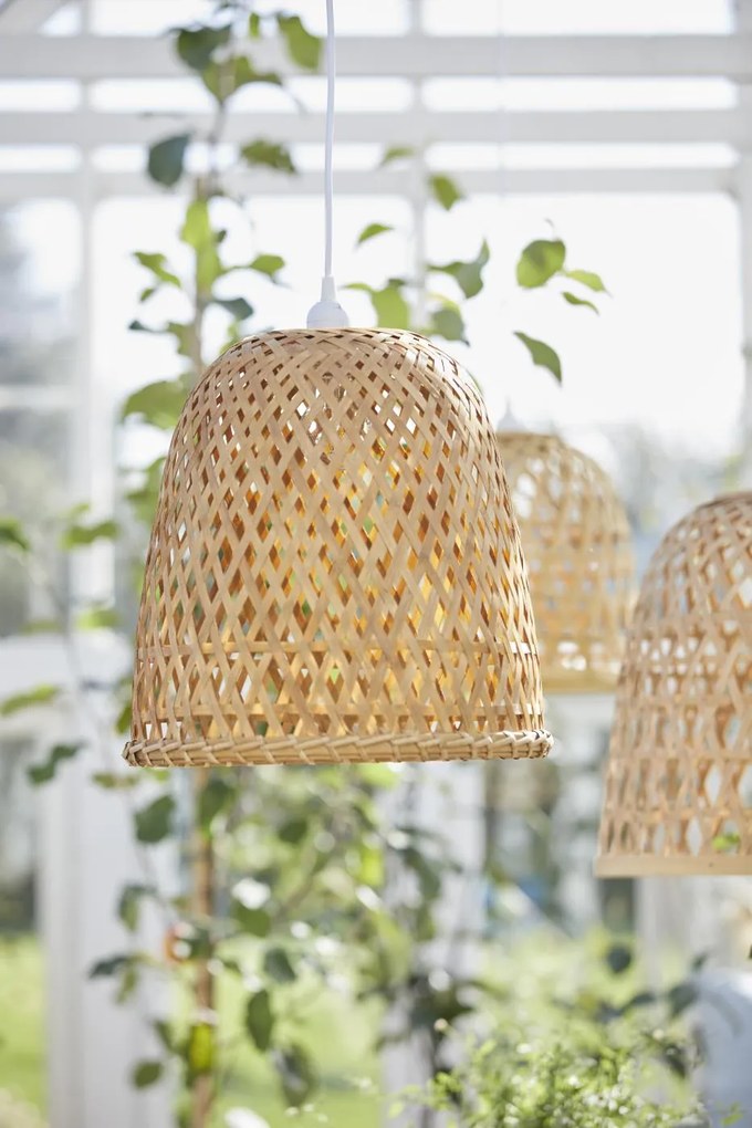 IB Laursen Lampa suspendata din bambus BAMBOO BRID CORD L: 170 cm