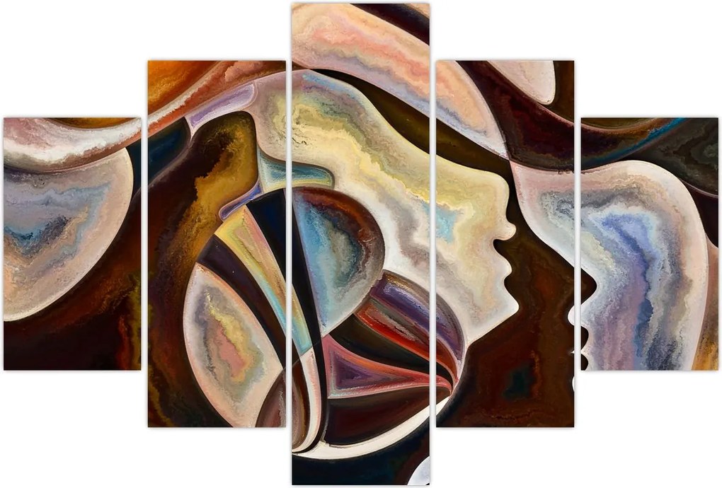 Tablou - Abstractizarea capetelor (150x105 cm)