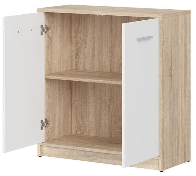 Dulap Nepo Plus 4 (stejar sonoma + alb) . 1098287