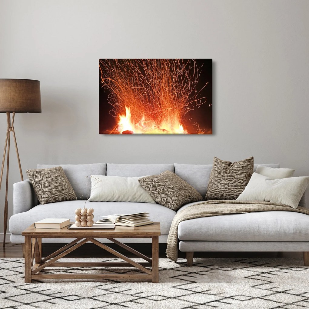 Tablou cu focul (90x60 cm)