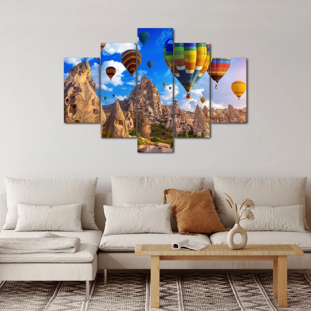 Tablou - Baloane cu aer cald, Cappadocia, Turcia. (150x105 cm)