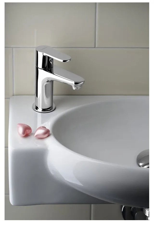 Baterie argintiu-lucios pentru chiuvetă Small – Sapho