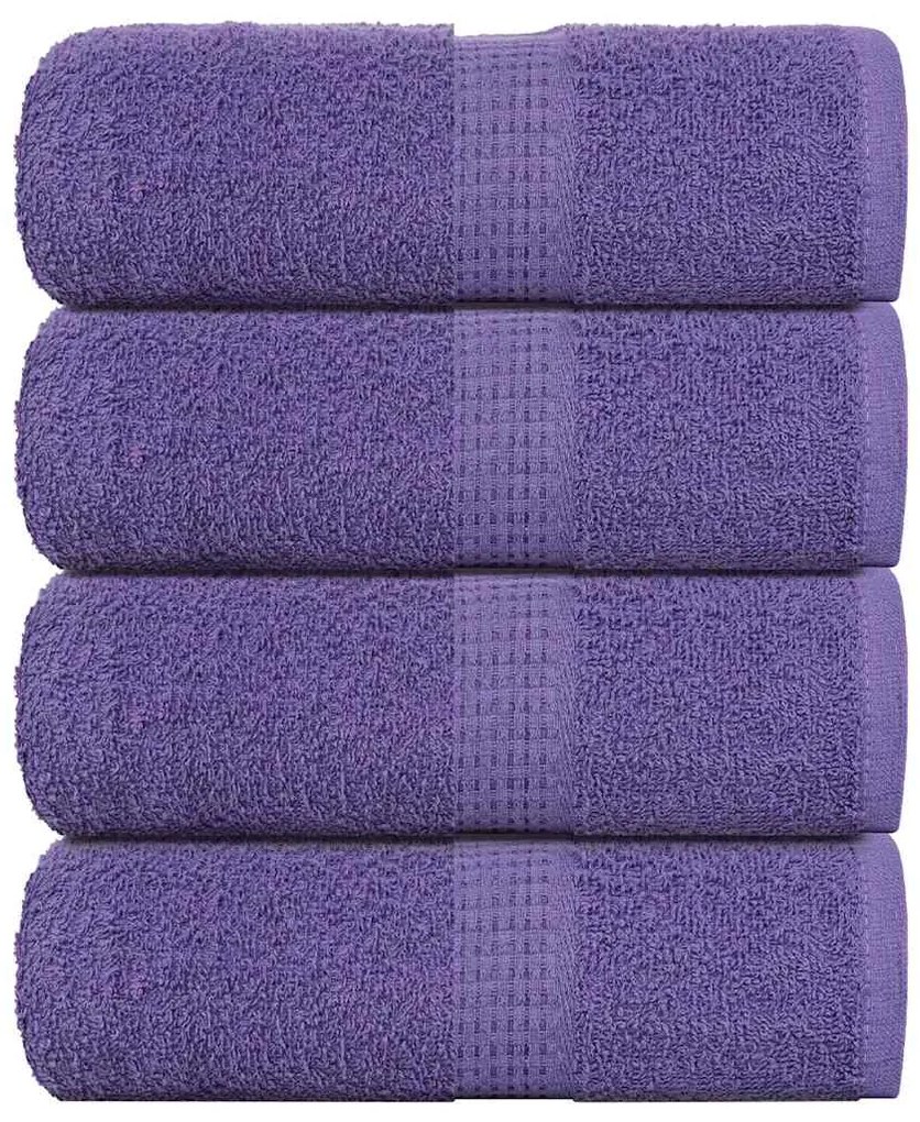 vidaXL Prosoape de baie 4 buc. FROGN violet 30x30 cm 100% bumbac