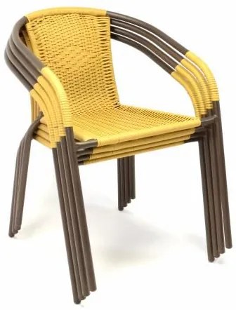 Set de grădină BISTRO 2 scaune+masă-polyrattan bej
