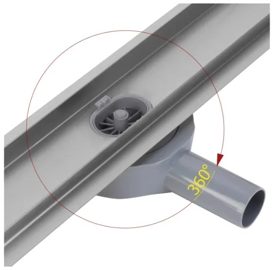 Canal de scurgere NEOX PRO 60 cm din oțel inoxidabil - REA-G5807