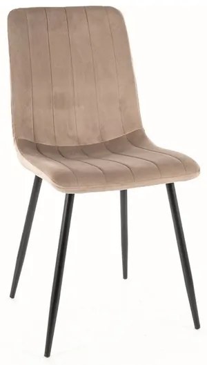 Scaun tapitat Alan Velvet - Beige