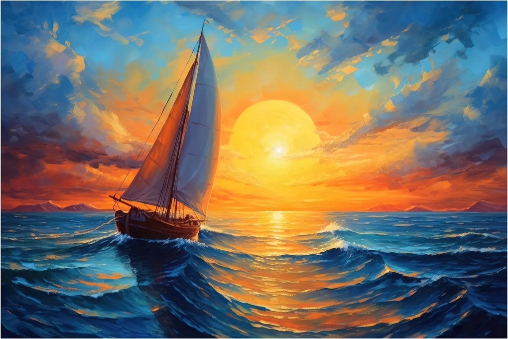 Tablou - Sailboats (90x60 cm)