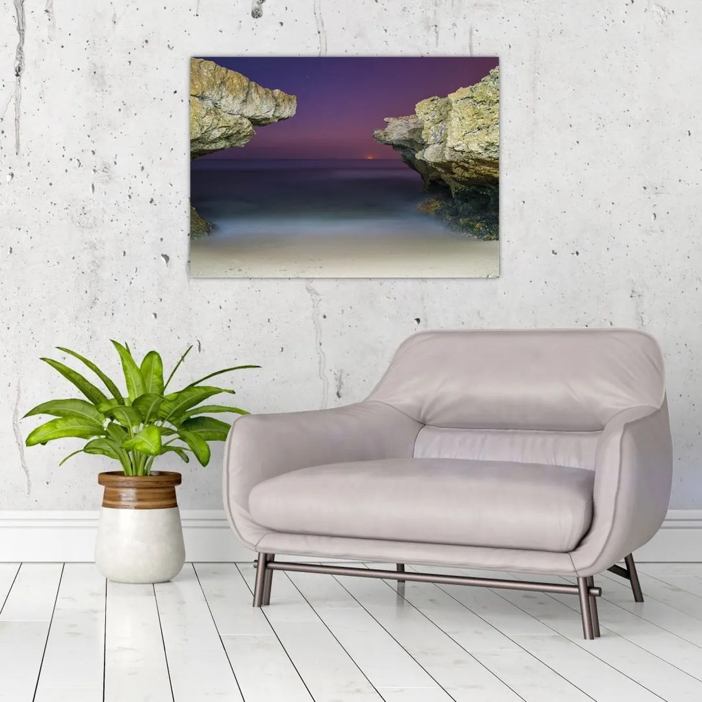 Tablou pe sticlă - recif de mare (70x50 cm)