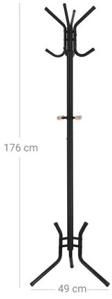 Cuier de podea LINEA, negru