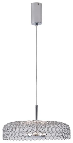 Lustră LED pe cablu LED/10W/230V 3000K crom lucios d. 35 cm