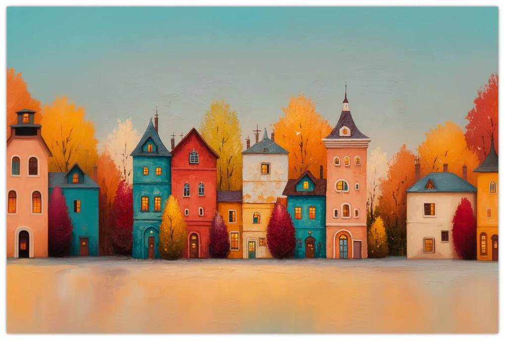 Tablou - Sat de toamnă (90x60 cm)