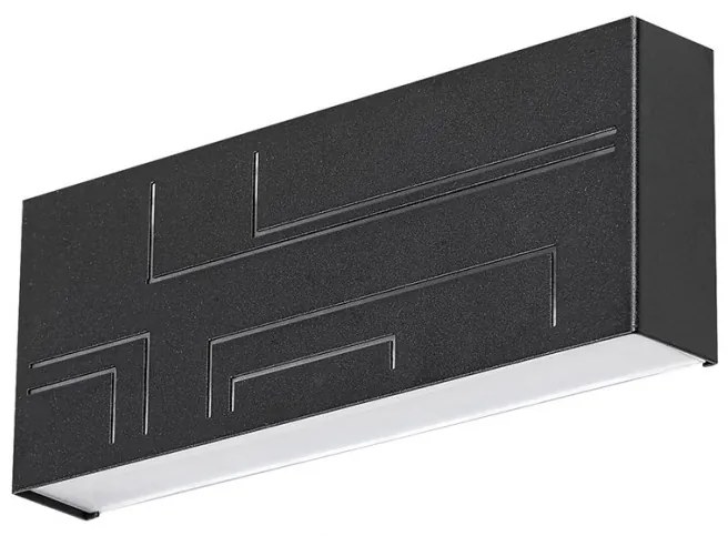 Aplica LED pentru iluminat exterior cu protectie IP65 negru Maribor 8873 RX