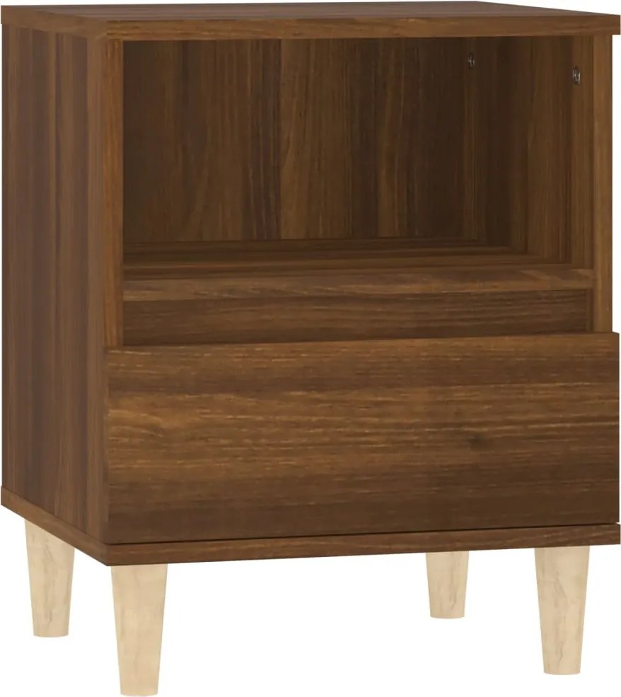 vidaXL Noptieră, stejar maro, 40x35x50 cm