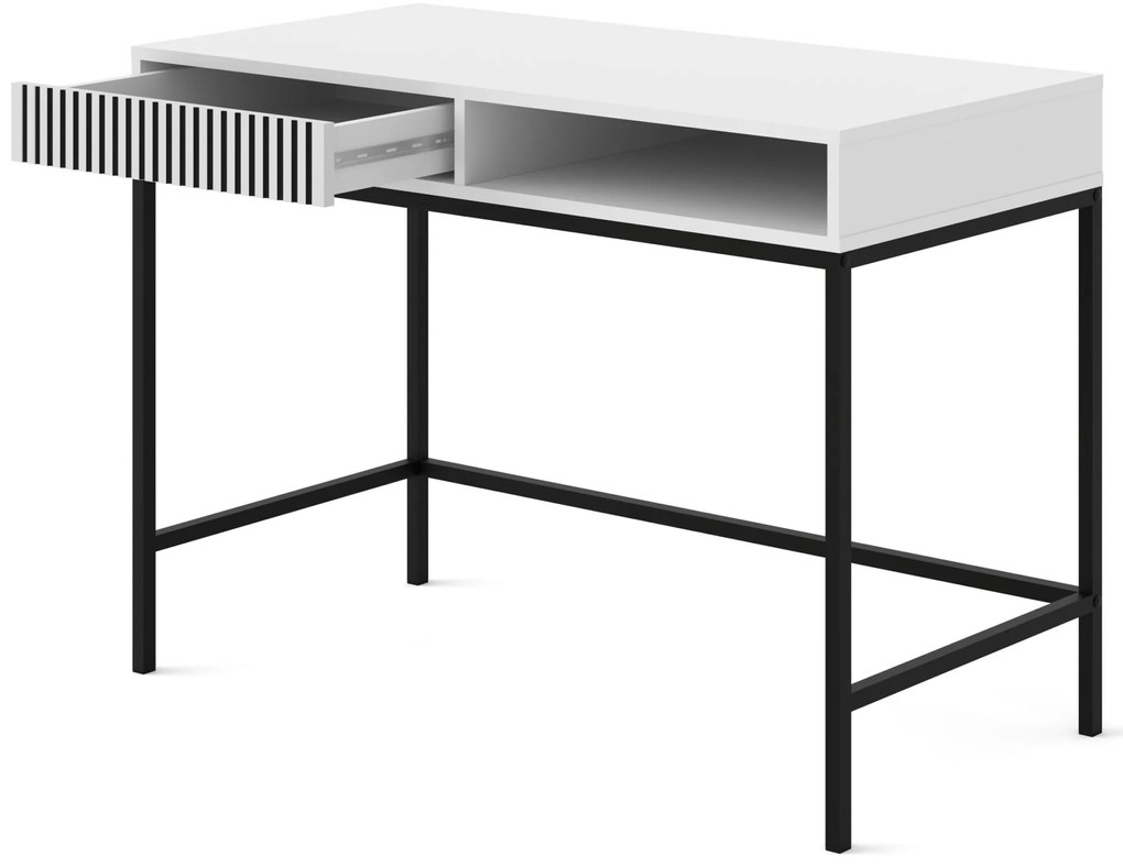 Măsuță consolă F Rowanna (alb + Negru). 1125088