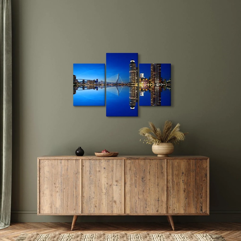 Tablou - Rotterdam nocturn (90x60 cm)