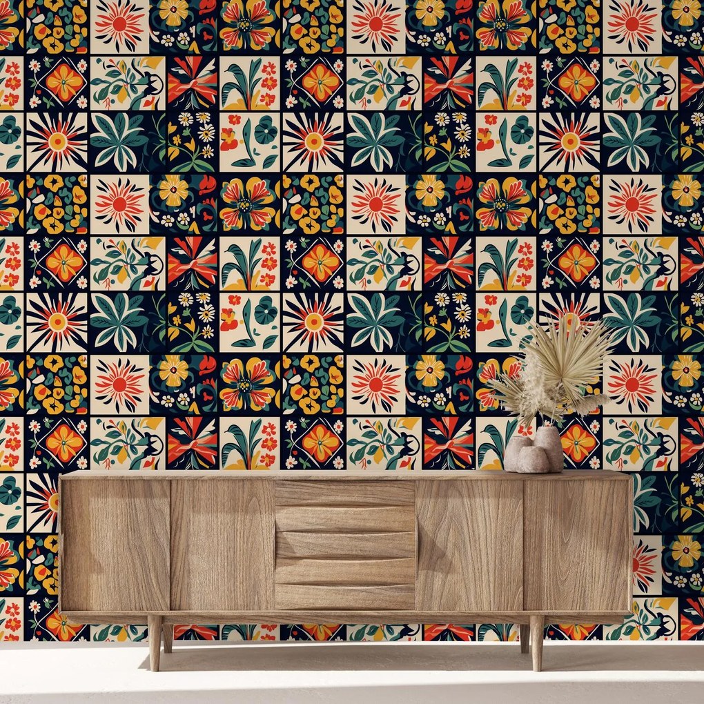Fototapet - Plăci colorate (147x102 cm)