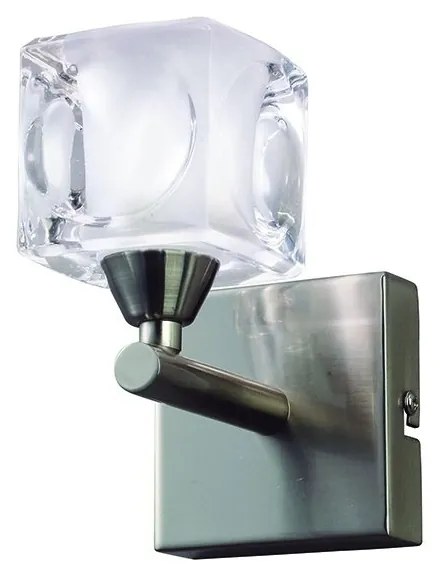Aplica de perete design modern CUADRAX 1L nickel