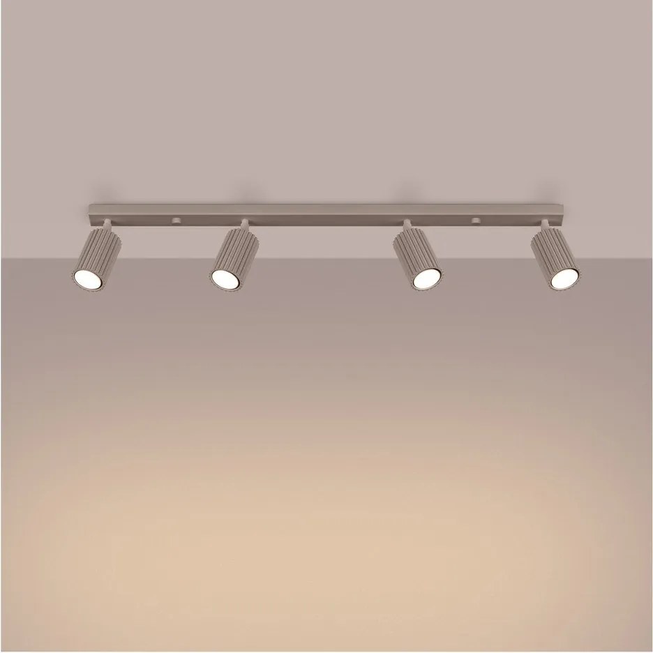 Spot taupe din metal 6,5x81 cm Gleam – Sollux