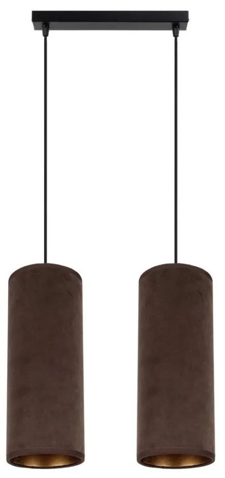 Lustr AVALO 2xE27/60W/230V cablu maro/cupru