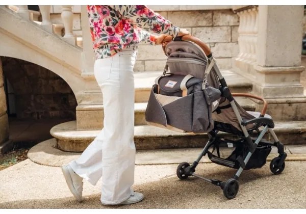 Geantă de înfășat pentru cărucior Beaba SYDNEY gri/bej