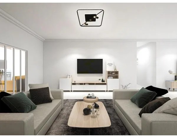 Plafonieră LED dimabilă LED/70W/230V 3000-6500K negru + telecomandă