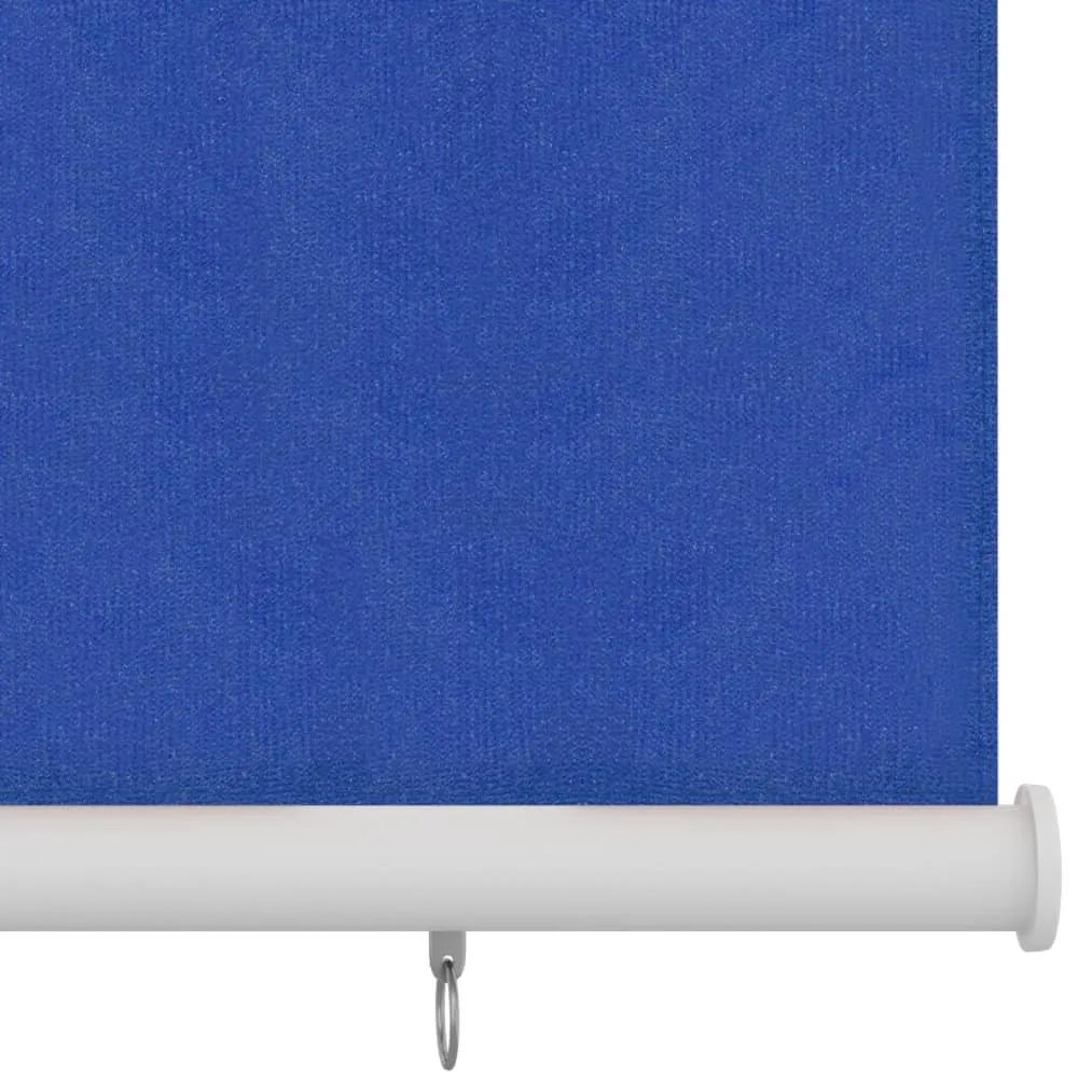 Jaluzea tip rulou de exterior, albastru, 180 x 140 cm, HDPE Albastru, 180 x 140 cm