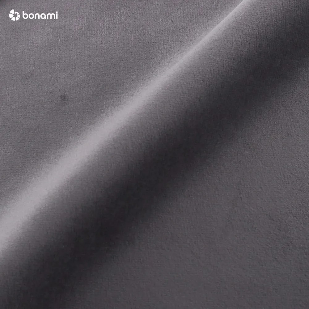 Pat dublu 180x200 cm gri tapițat cu spațiu de depozitare și somieră Kelp – Micadoni Home