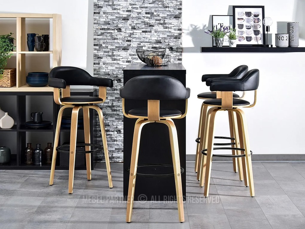 Scaun Herbert (stejar negru). Promo -12%. 1110591