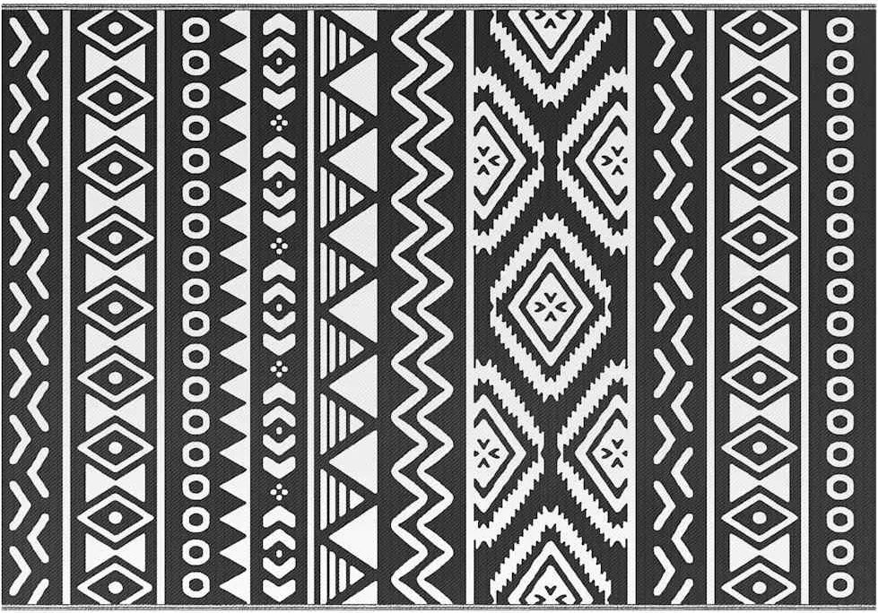 vidaXL Covor de exterior, ARAKIL negru, 160x230 cm, PP